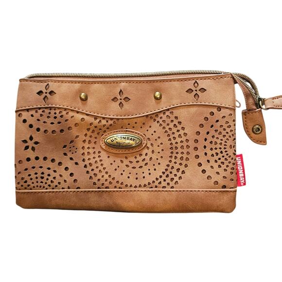 Union bay y2k western wallet wristlet crossbody mini clutch laser cut coin purse - Picture 1 of 7